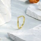 Arannyal bevont  gyűrű cirkónia kristályos díszítéssel #7 (0862.)