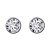 "Pötty" fülbevaló áttetsző Swarovski kristályokkal (0,7 cm-es) (1033.)