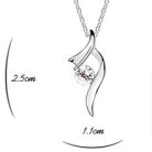 18k fehérarannyal bevont csavart medálos ékszerszett áttetsző Swarovski kristállyal (0073.)