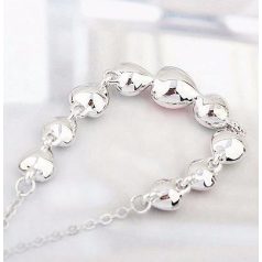   Szívfűzér nyaklánc áttetsző Swarovski kristályokkal (1592.)