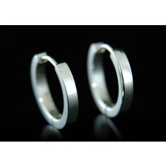   Rozsdamentes acél férfi karika fülbevaló (1,5 cm-es)  1 pár (0422.)