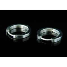    Rozsdamentes acél férfi karika fülbevaló (1,5 cm-es)  1 pár (0422.)