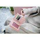 Közepes  méretű, púderrózsaszín női pénztárca (0702.)