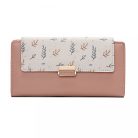 Nagy méretű női pénztárca leveles ág mintával (0920.)
