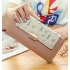 Nagy méretű női pénztárca leveles ág mintával (0920.)