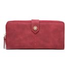Piros női pénztárca elegáns díszítéssel (0076.)