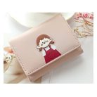 Kis méretű női pénztárca  kislány mintával (0814.)