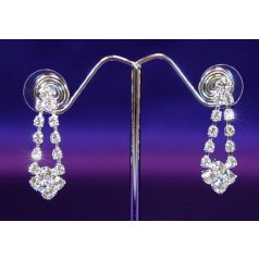   Egyedi kristályokkal díszített 3 soros alkalmi ékszerszett (0275.)