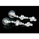 Klasszikus esküvői/alkalmi ékszerszett egyedi kristályokkal (0341.)