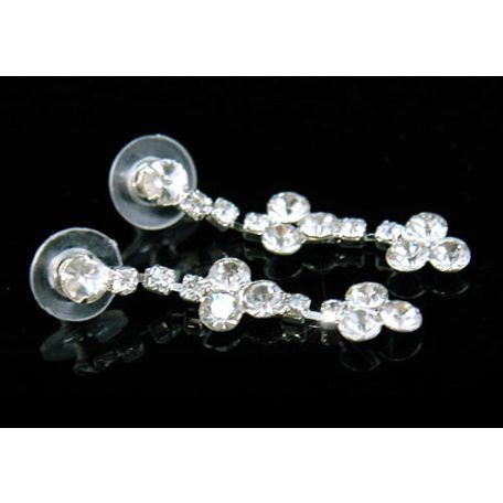 Klasszikus esküvői/alkalmi ékszerszett egyedi kristályokkal (0341.)