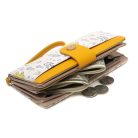 Sárga - és krémszínű női pénztárca macis mintával (0995.)