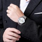 Platinával bevont elegáns férfi karóra (0396.)