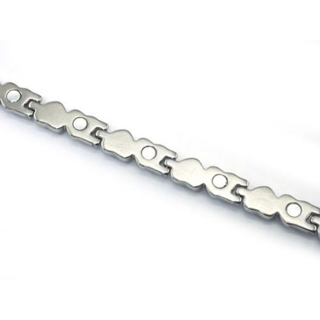 Női mágneses karlánc kék macskaszem opálokkal (0373.)