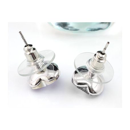 Piros szív fülbevaló ausztriai kristállyal (0561.)