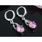 2 részes ékszerszett rózsaszín CZ kristályokkal (0005.)