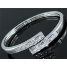 Fehérarannyal bevont karperec 6 karátos szimulált gyémántokkal (0112.)