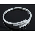 Fehérarannyal bevont karperec 6 karátos szimulált gyémántokkal (0112.)