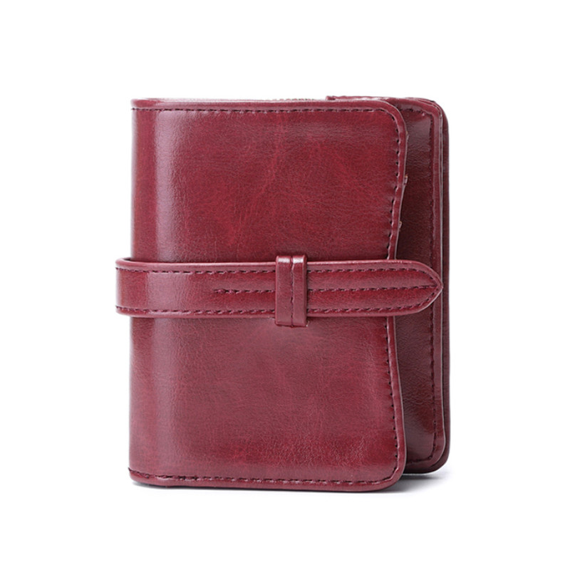 Image of Kis méretű, bordó színű műbőr pénztárca (0136.)